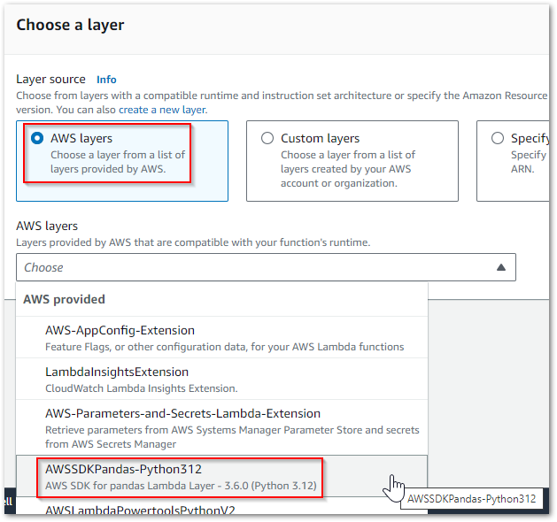 2024 03 05 LayerAWSSDKPandas